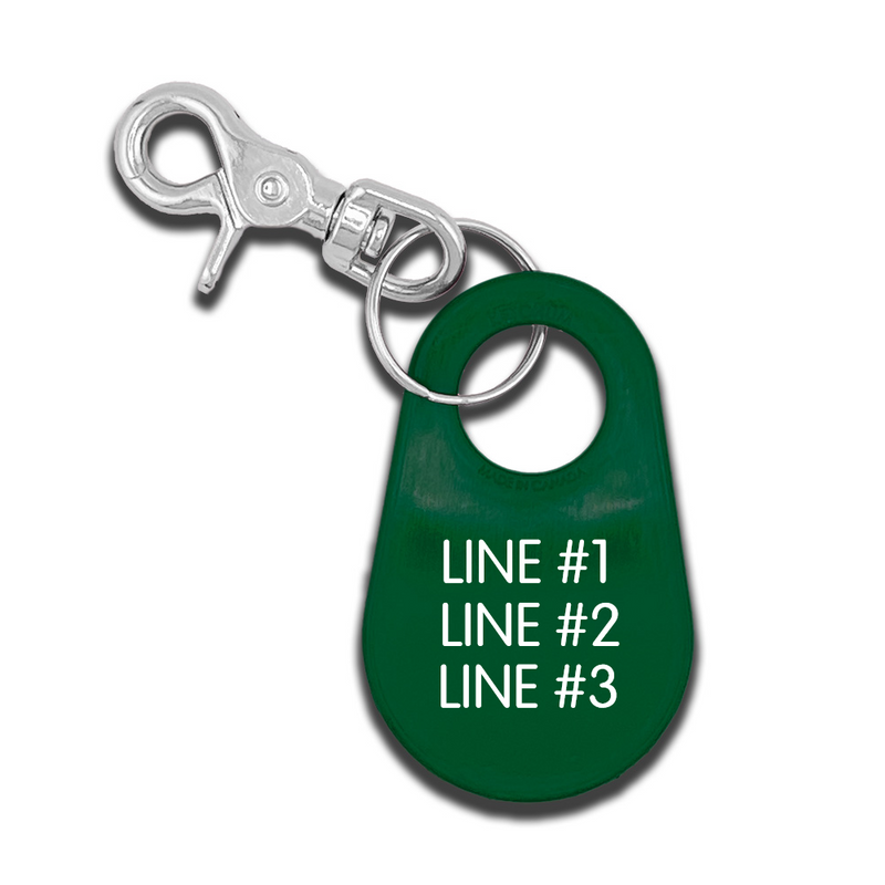 Engraved Accountability Tags - 3 Lines - Nylon