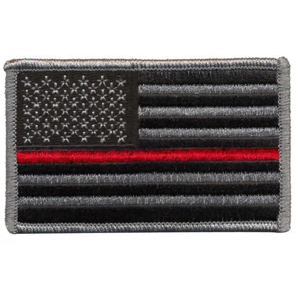 Tactical Thin Red Line US Flag - Forward Facing - Iron-on
