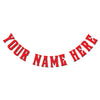 Reflective Curved Helmet Name - Firehouse Font