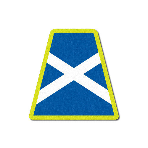 Reflective Scottish Flag Tetrahedron