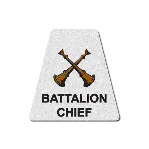 White Battalion Chief Horns Tetrahedron