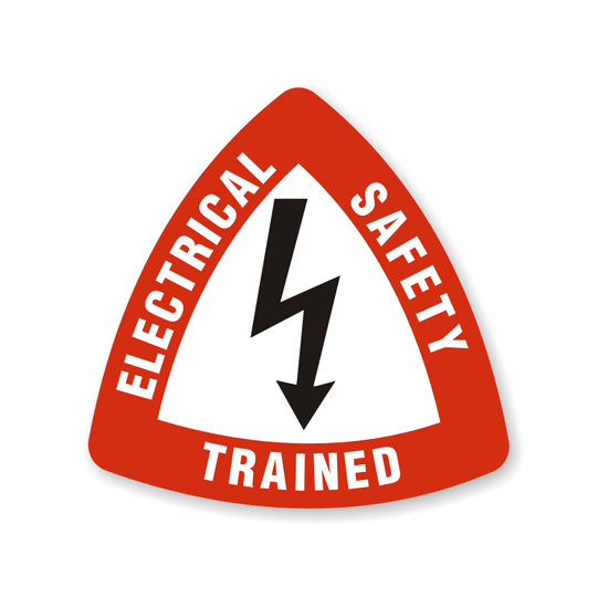 Electrical Safety Trained 2" Triangle