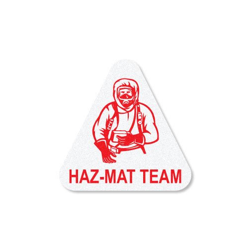 Reflective Haz-Mat Team Triangle Decal