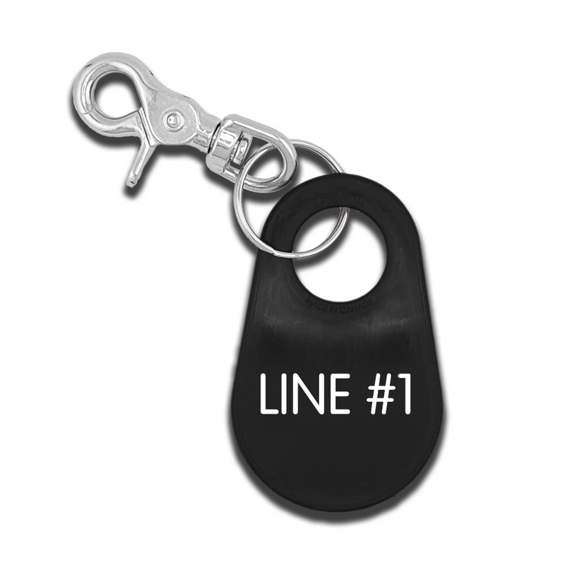 Engraved Accountability Tags - 1 Line - Nylon