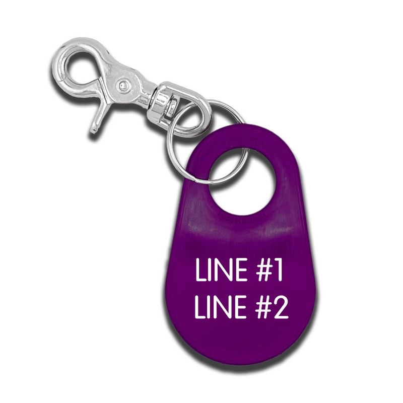 Engraved Accountability Tags - 2 Lines - Nylon