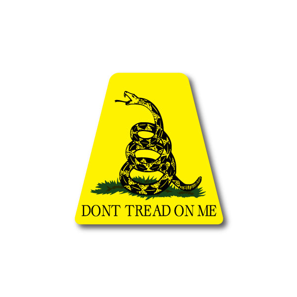 Reflective Gadsden Flag - Dont Tread On Me Tetrahedron
