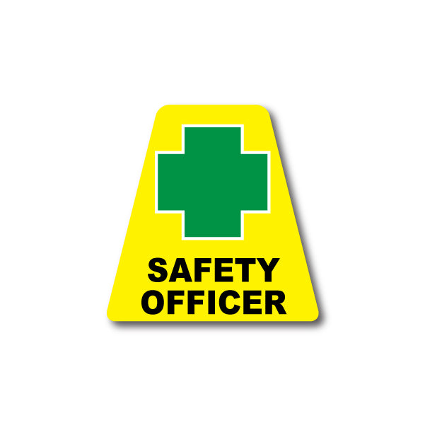 Reflective Yellow Safety Officer Tetrahedron