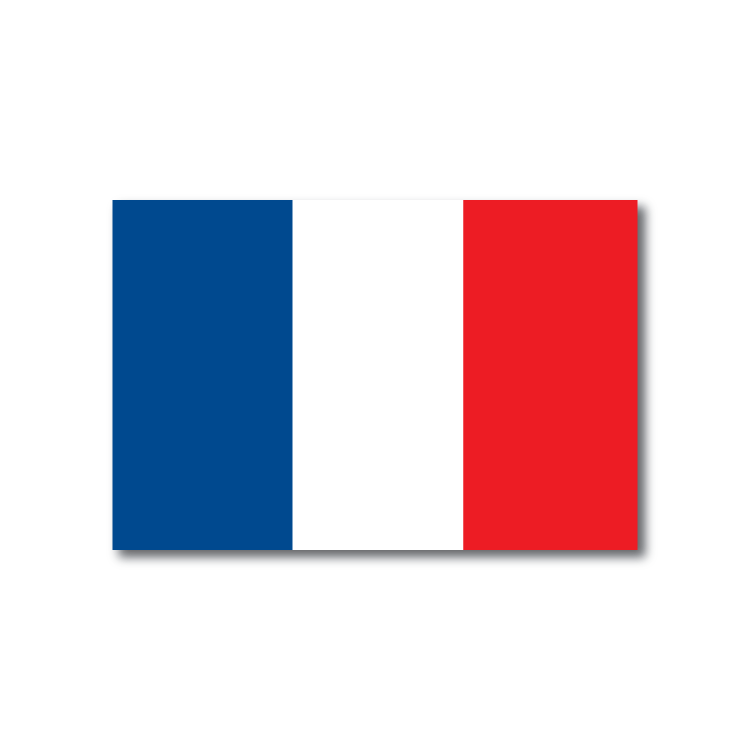 Reflective France Flag Decal