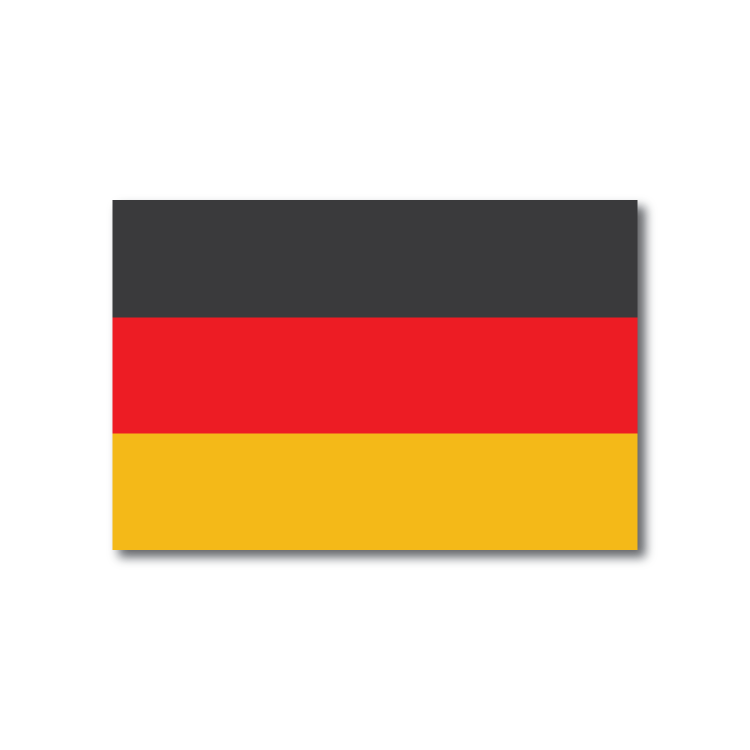 Reflective German Flag Decal
