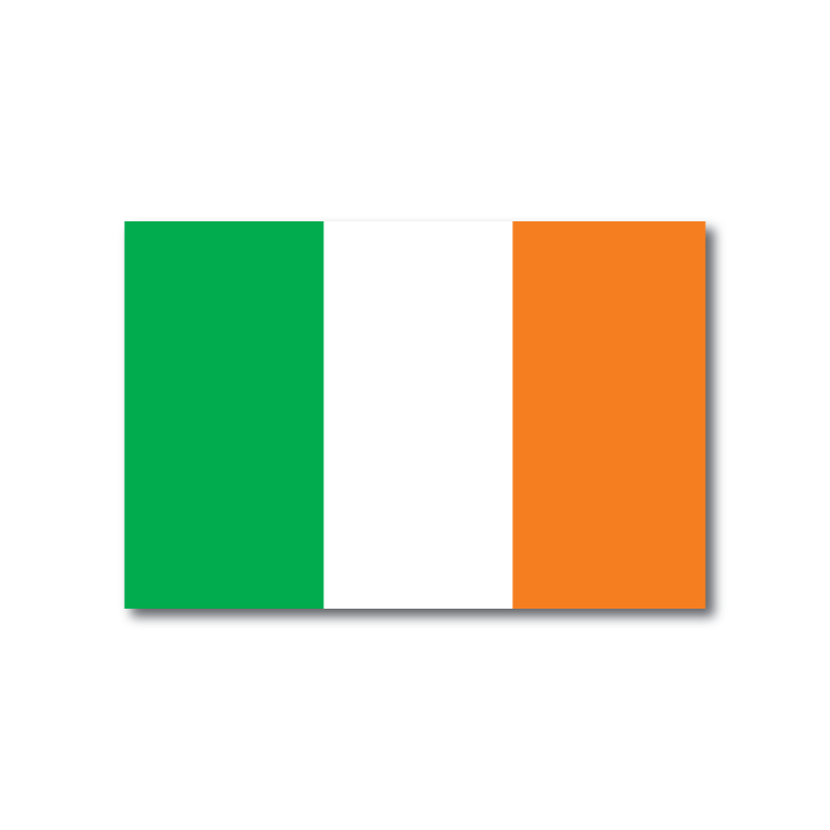 Reflective Irish Flag Decal