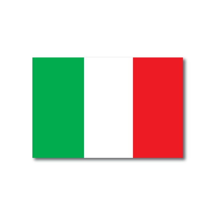 Reflective Italian Flag Decal