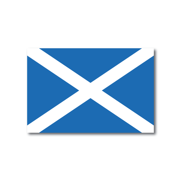 Reflective Scottish Flag Decal