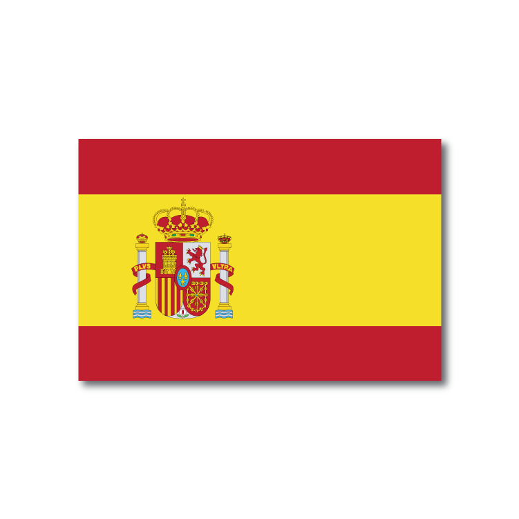 Reflective Spain Flag Decal