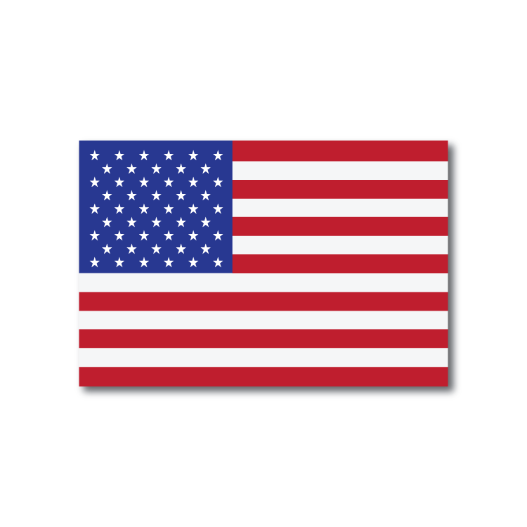 Reflective American Flag Decal