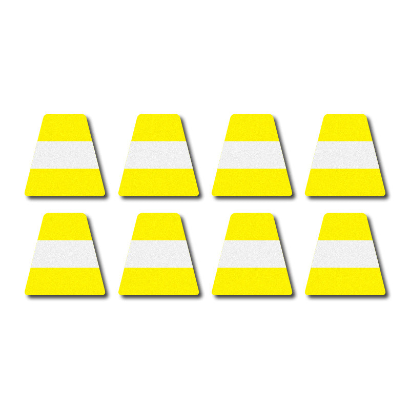 Tetrahedron Set - Lime Yellow w/ Stripe