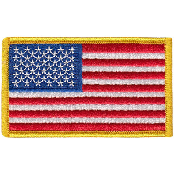 US Flag - 3 3/8" x 2" W/ Velcro Hook Backing