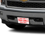 Reflective Fire & EMS License Plate - 3 Text Lines