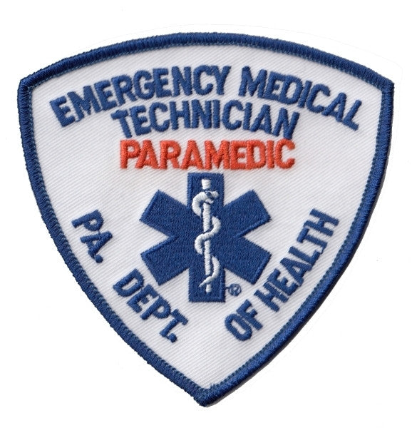 NREMT Paramedic Patch, Embroidered - OCP (w/ Hook Back)