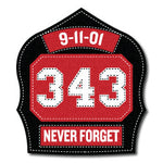Reflective 9/11 - 343 Memorial Shield