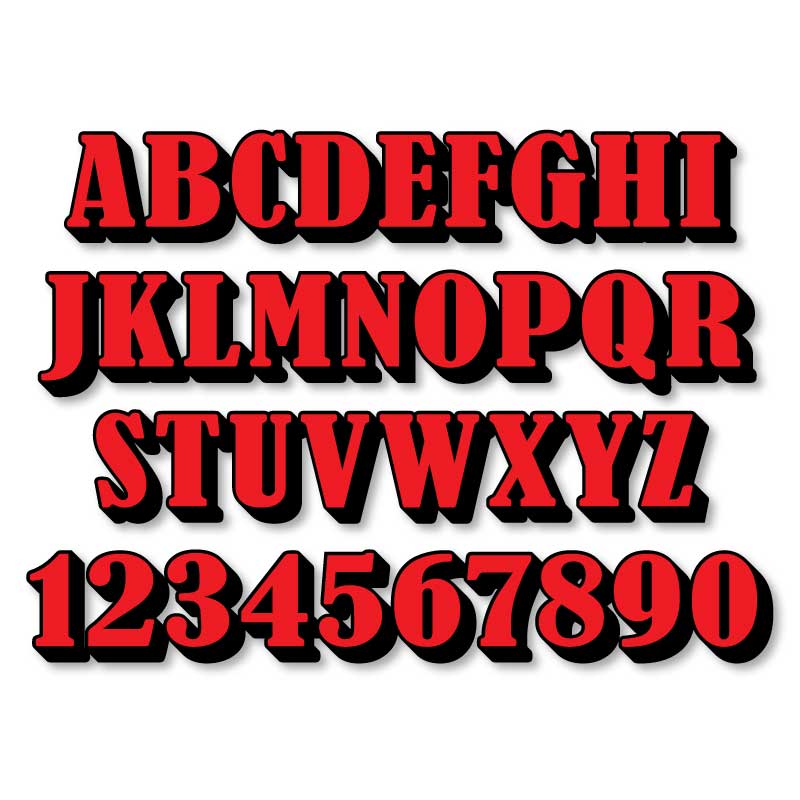 Bernard Vinyl Letters & Numbers