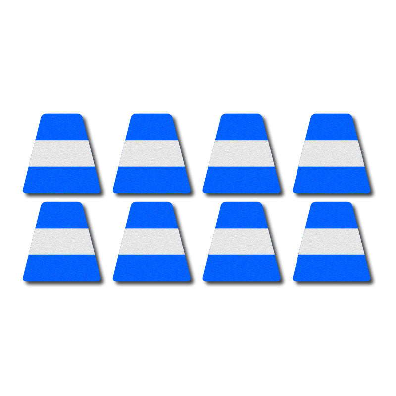 Tetrahedron Set - Blue w/Stripe