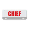 Reflective Chief License Plate Topper