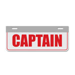 Captain License Plate Topper