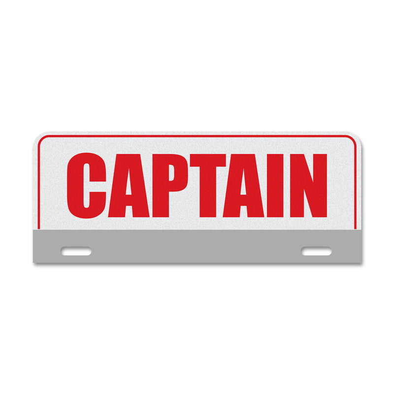 Captain License Plate Topper