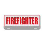 Reflective Firefighter License Plate Topper