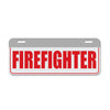 Reflective Firefighter License Plate Topper