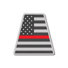 Reflective Tactical USA Flag Thin Red Line Tetrahedron