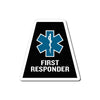 Black Reflective EMS First Responder Tetrahedron