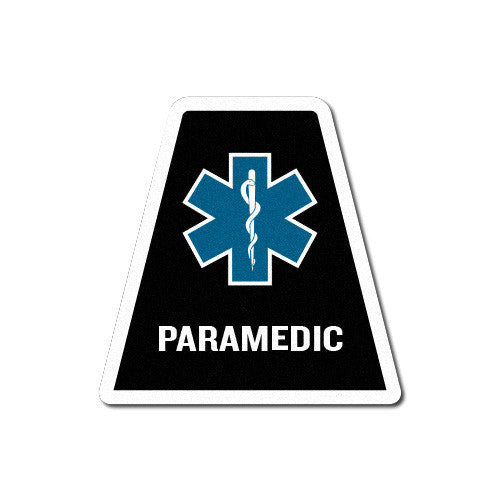 Black Reflective Paramedic Tetrahedron