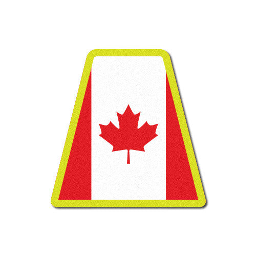 Reflective Canadian Flag Tetrahedron