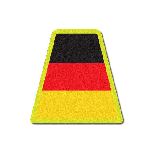 Reflective German Flag Tetrahedron