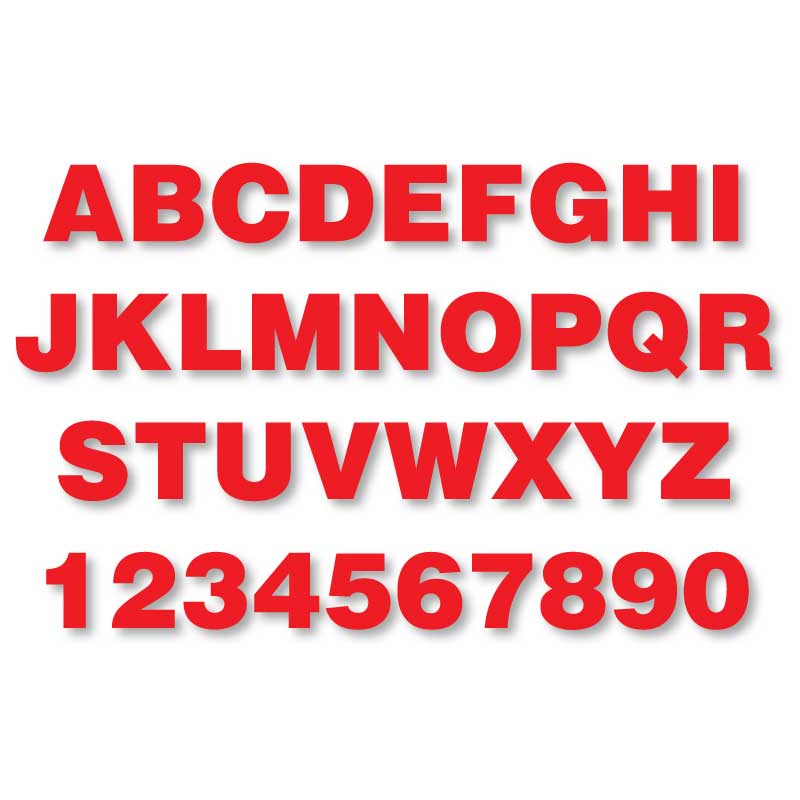 Reflective Letters & Numbers - Solid Helvetica Font