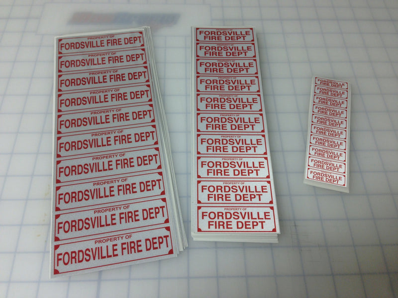 Pager & Radio Equipment Labels - .5" x 1.5"