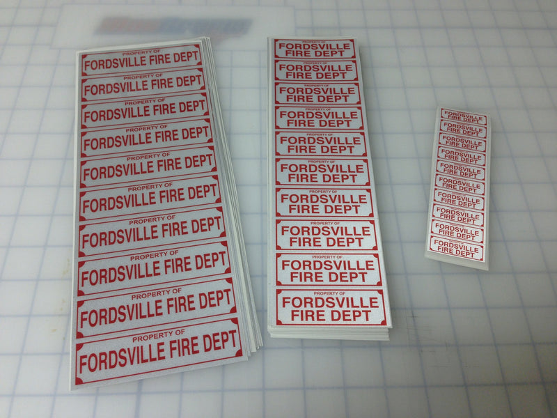 Small Equipment Labels - 1" x 2"