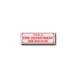 Pager & Radio Equipment Labels - .5" x 1.5"