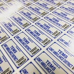 Medium Serialized Equipment Labels - 1" x 2.5"