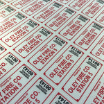 Medium Serialized Equipment Labels - 1" x 2.5"