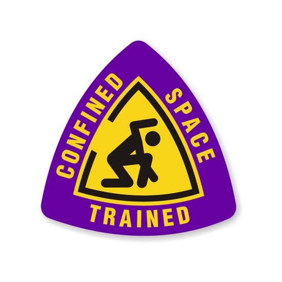 Confined Space Trained 2" Triangle