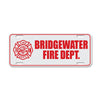 Custom Reflective Fire & EMS License Plate Topper - Left Icon