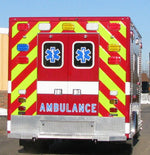 "AMBULANCE" Decal - 6" Tall