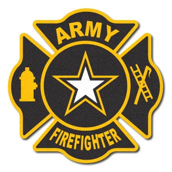 Army Firefighter Reflective Maltese Decal