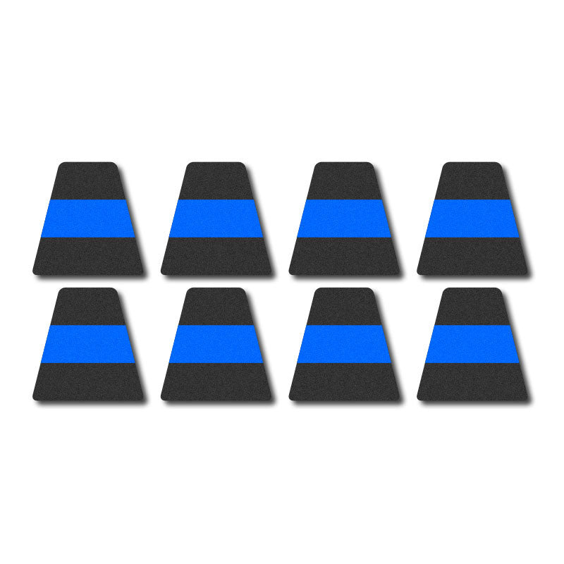 Tetrahedron Set - Black w/ Blue Stripe