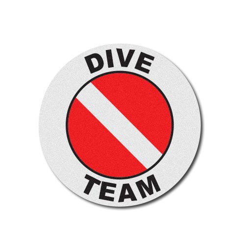 Round Helmet Front Decal - Dive Team