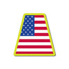 Reflective USA Flag Tetrahedron