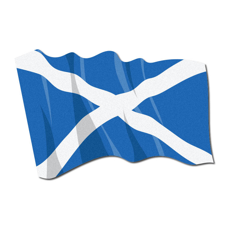 Reflective Waving Scottish Flag Decal