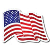 Firetruck - Ambulance - Rig Decal - Waving American Flag - Forward and Reverse